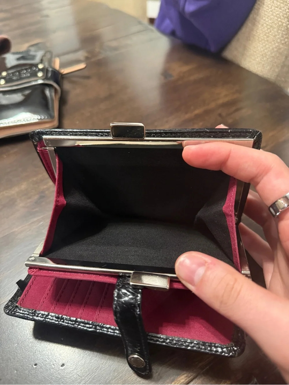 Franco Sarto Black Wallet